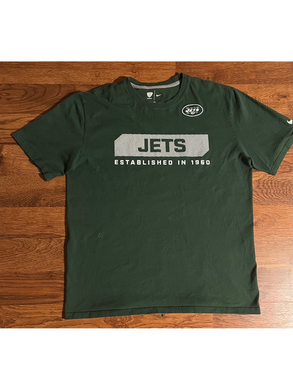 Nike NFL Jets Training T-Shirt XL Green Cotton